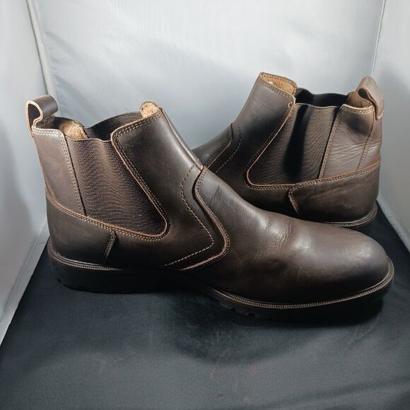 Florsheim Plain Toe Chelsea Boot Casual Dress Brown Men's Shoes size 12M - Picture 1 of 11